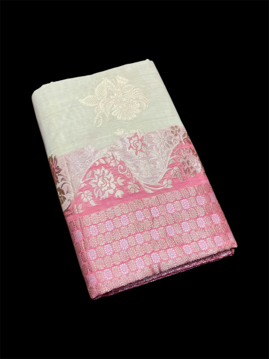 COTTON SILK GIFT SAREES WITH RESHAM WEAVES (SET OF 5)