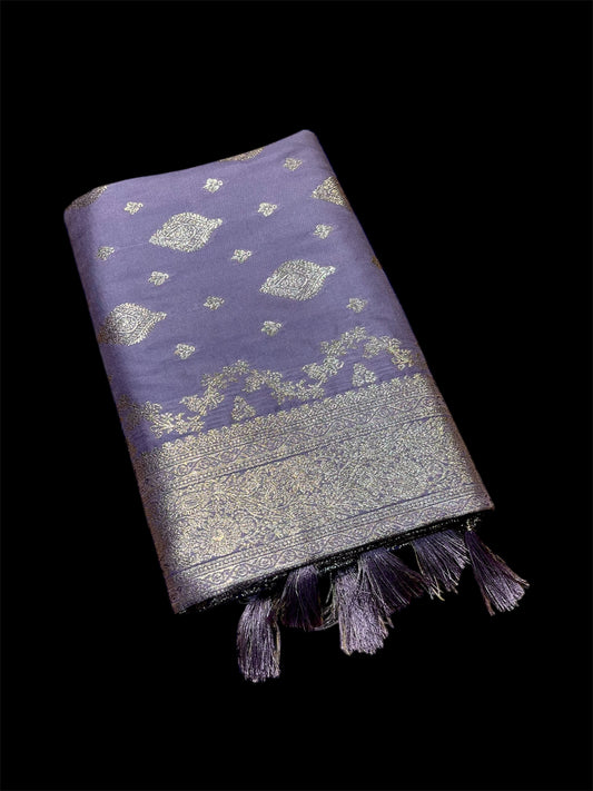 ART SILK BANARASI GIFT SAREES WITH ZARI WEAVES (SET OF 5)