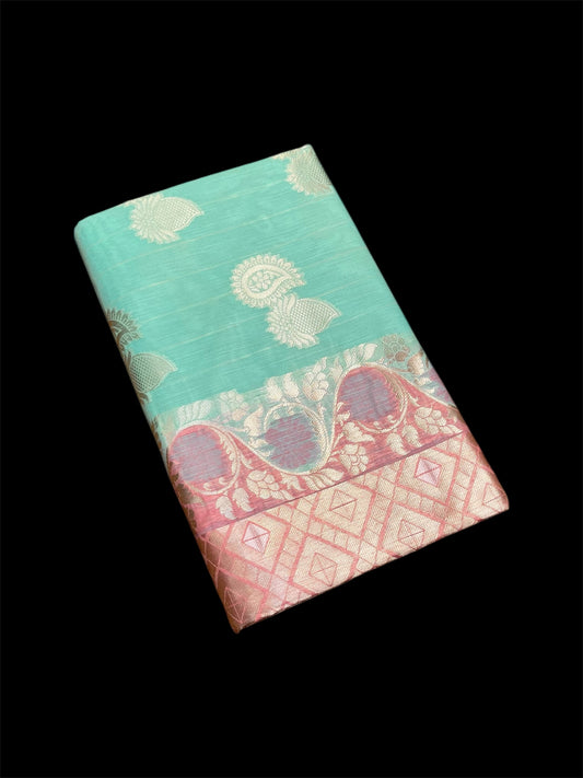 COTTON SILK GIFT SAREES WITH RESHAM WEAVES (SET OF 5)