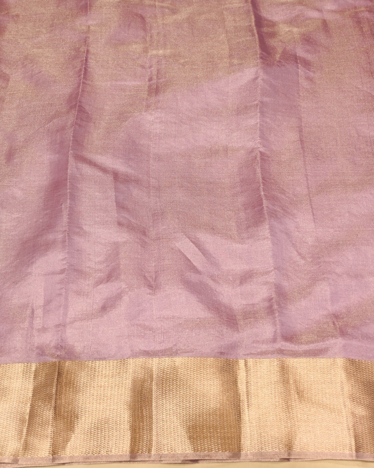LILAC CHANDERI HANDWOVEN SILK SAREE