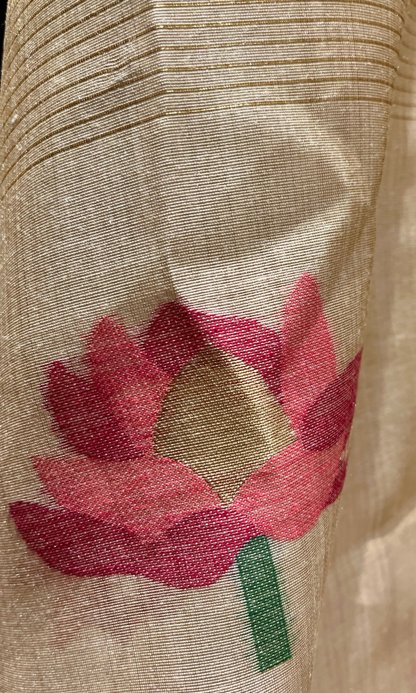 BEIGE COLOUR TANT DHAKAI JAMDANI UNSTITCHED SUITS ( DRESS MATERIAL)