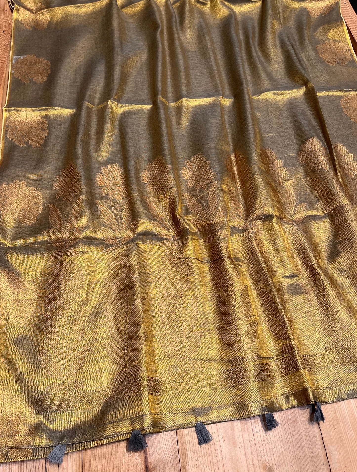 COPPER COLOUR TISSUE SAREE