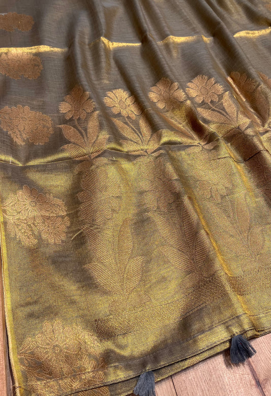 COPPER COLOUR TISSUE SAREE