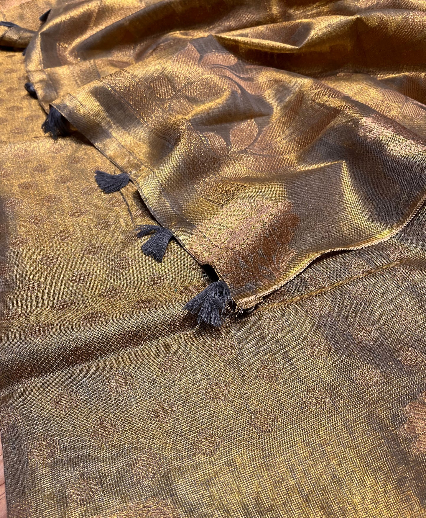 COPPER COLOUR TISSUE SAREE