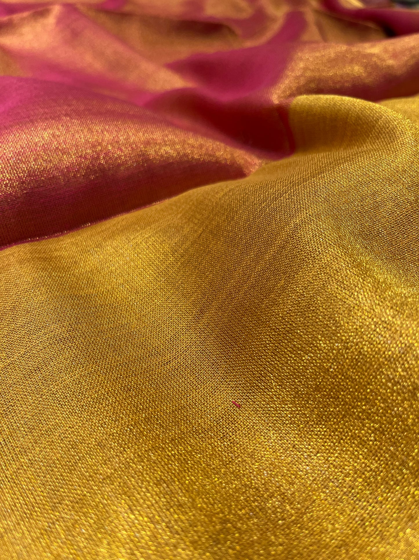 PINK COLOUR COTTON TISSUE GIFT SAREE