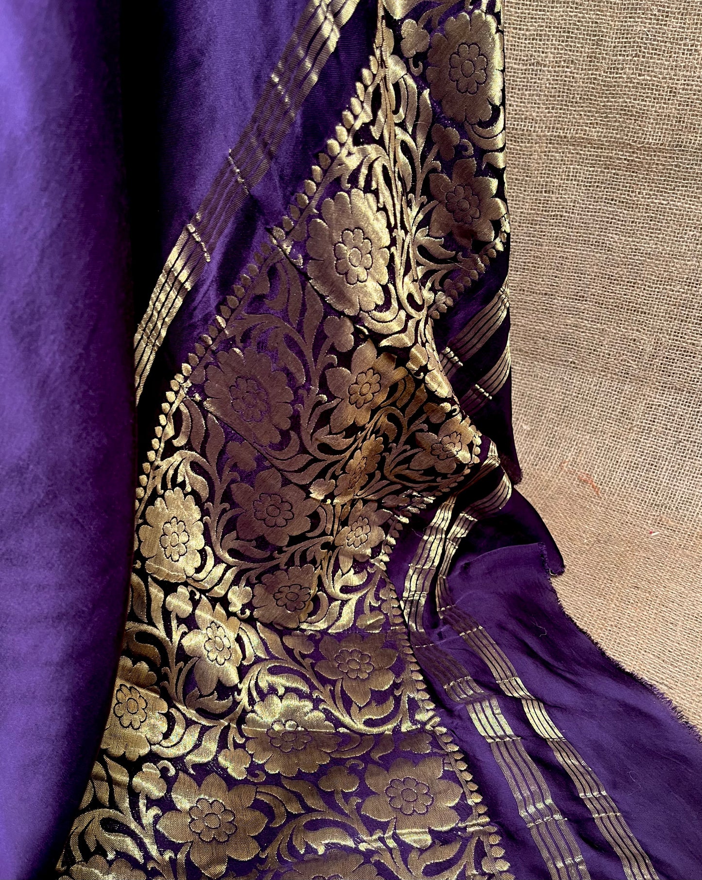 PURPLE COLOUR MODAL SILK ZARI PALLU SAREE