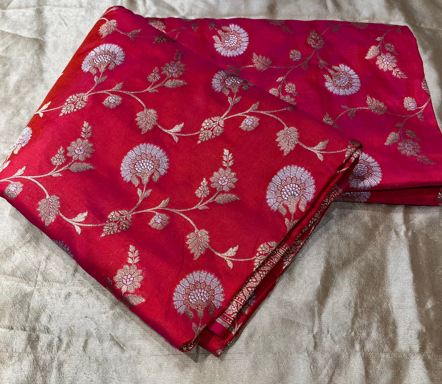 PINK COLOUR PURE BANARASI SILK SAREE EMBELLISHED WITH ZARI WEAVES
