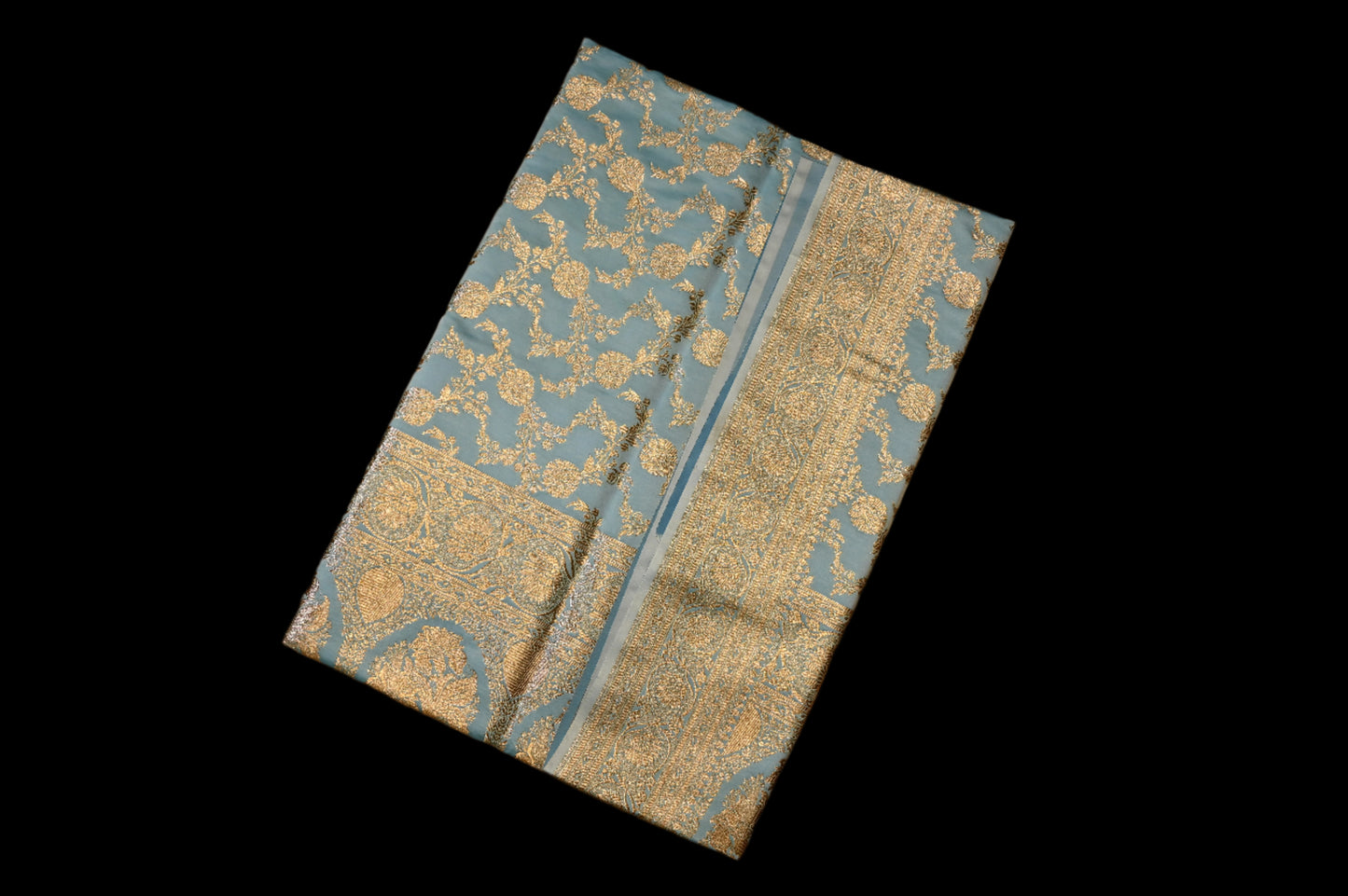 SKY BLUE BANARASI SATIN SAREE