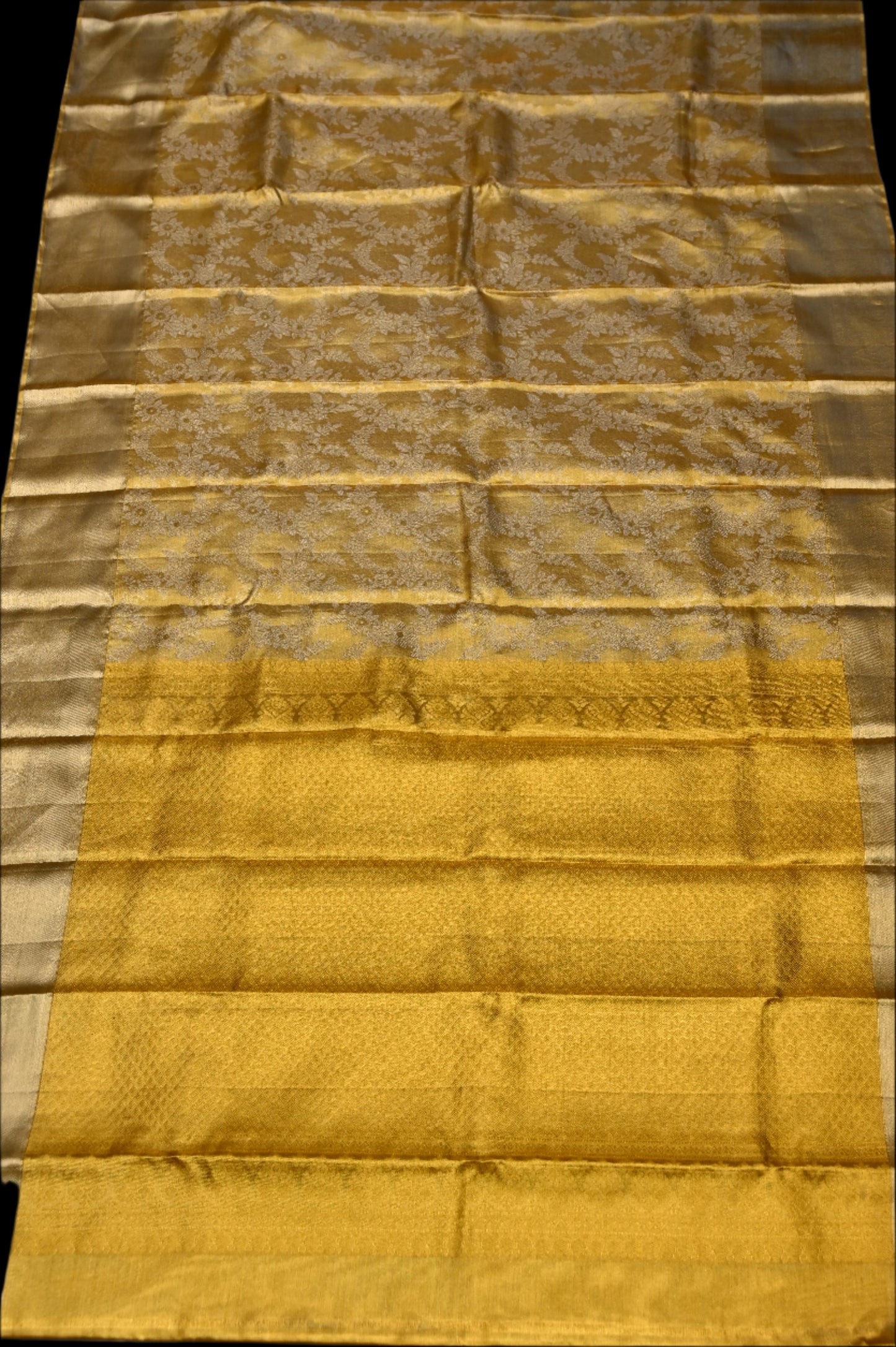 YELLOW PURE KANJIVARAM SILK SAREE