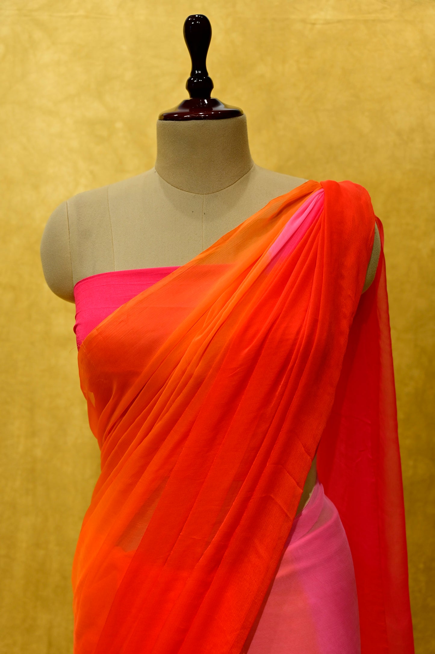 SHADED CHIFFON SAREE - Kothari Sons