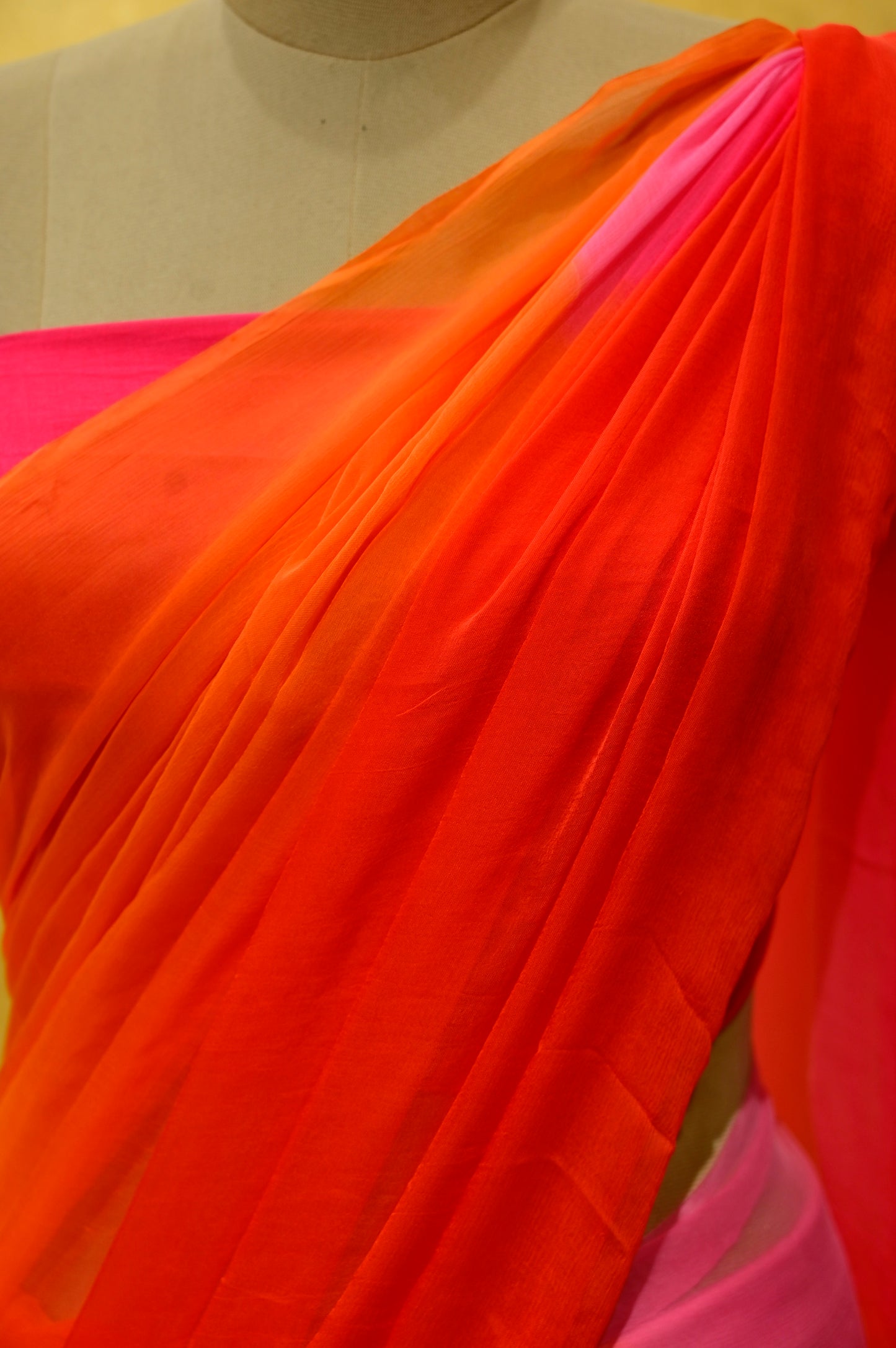 SHADED CHIFFON SAREE - Kothari Sons