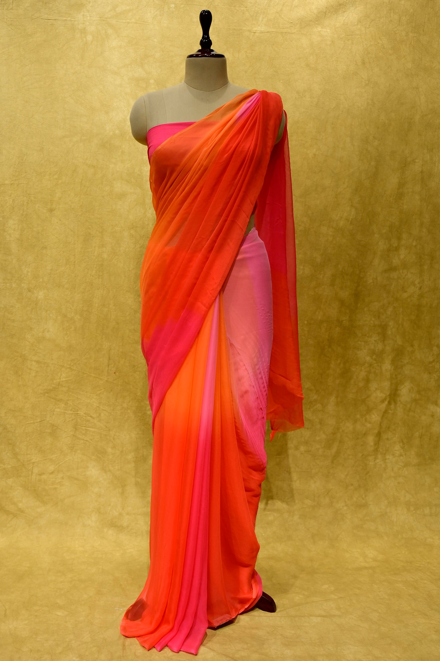 SHADED CHIFFON SAREE - Kothari Sons