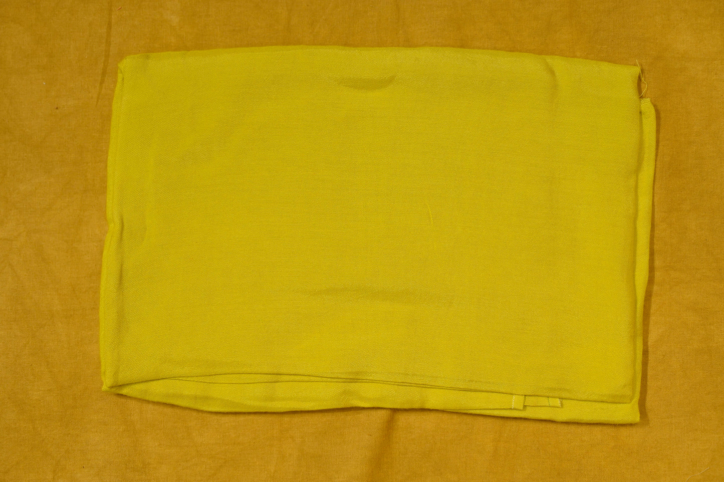 NEON GREEN MUSLIN UNSTICHED SUIT WITH THREAD WORK