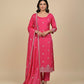 PINK PLANT BASED SILK EMBROIDERED UNSTITCHED SUIT