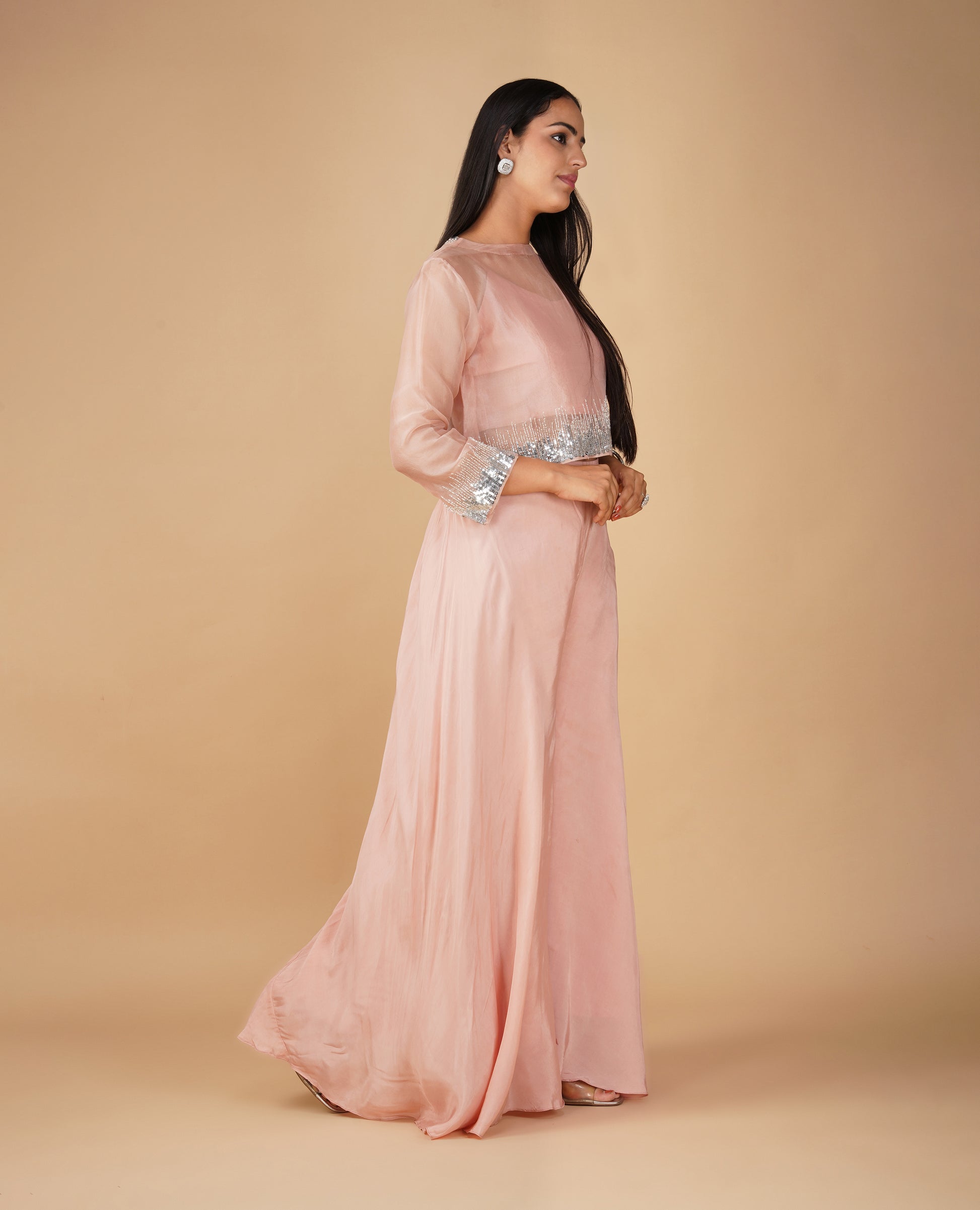 organza western dress X lady ORGANZA western wear