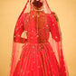 RANI HAND-EMBROIDERED BRIDAL LEHENGA WITH READYMADE BLOUSE, NET DUPATTA & EMBROIDERED TASSELS