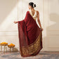 MAROON COLOUR MODAL SILK SAREE WITH BANARASI PALLA