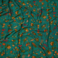 TEAL BASE FLORAL PRINTED CHIFFON SAREE