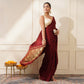 MAROON COLOUR MODAL SILK SAREE WITH BANARASI PALLA