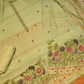 MINT GREEN MUNGA FABRIC UNSTITCHED SUIT WITH RESHAM WEAVE & EMBELLISHED EMBROIDERY