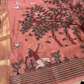 CORAL PINK  JAMDANI DHAKAI COTTON SAREE
