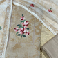BEIGE LINEN SUIT WITH MULTICOLOR BEADWORK