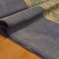DUSTY AQUA BLUE COLOUR POWERLOOM CHANDERI SAREE WITH IKAT WEAVE PATTERN AND CONTRAST BORDER