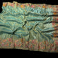 SEA GREEN TISSUE SAREE WITH RANGKAT ZARDOZI BORDER
