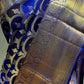SAPPHIRE BLUE PURE KANJIVARAM SILK SAREE