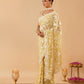 LIGHT YELLOW PARSI (GARA) EMBROIDERED CHIFFON SAREE