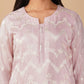 (DELIVERY TIME 20 DAYS) PASTEL PINK RESHAM EMBROIDERED TISSUE READYMADE SUIT WITH DUPATTA & PANTS