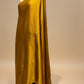 MUSTARD COLOUR MODAL SILK SATIN SAREE WITH BANARASI PALLA