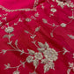HOT PINK PURE ORGANZA EMBROIDERED UNSTITCHED SUIT WITH ZARDOZI & SEQUIN EMBROIDERY (DELIVERY IN 20 DAYS)
