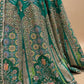 EMERALD GREEN CREPE SILK PICHWAI LEHENGA WITH AARI, DORI, MIRROR & SEQUINS WORK HIGHLIGHTS (DELIVERY IN 30 DAYS)