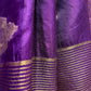 PURPLE DOLA SILK ZARI STRIPE SAREE