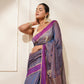 PURPLE COLOR CHANDERI TISSUE SAREE EMBELLISHED WITH ZARDOZI EMBROIDERED PEACOCK MOTIFS