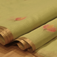 PISTACHIO GREEN COLOUR JAMDANI DHAKAI COTTON SAREE WITH ZARI BORDER