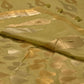PASTEL PISTA GREEN MUNGA CHANDERI SAREE WITH TEMPLE BORDER AND SILVER-GOLDEN BOOTIES