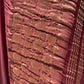 TURKISH ROSE COLOUR MODAL SILK SATIN SAREE WITH BANARASI PALLA