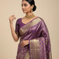 ROYAL PURPLE PURE KANJIVARAM SILK SAREE