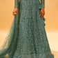 TEAL GREEN SEQUIN EMBROIDERED READY-TO-WEAR LEHENGA WITH CROP TOP & DUPATTA