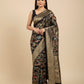 BLACK KALAMKARI KANJIVARAM SAREE WITH BROCADE BLOUSE (DELIVERY IN 20 DAYS)