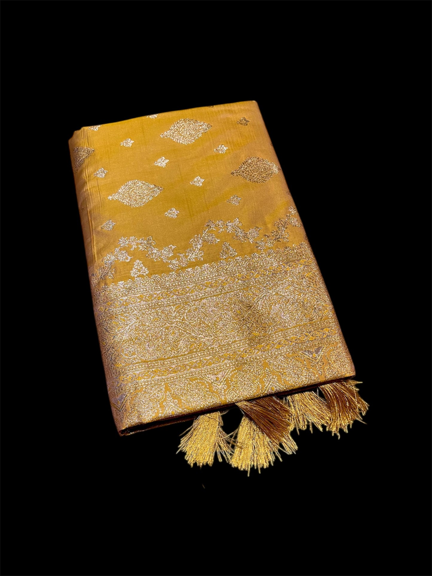 ART SILK BANARASI GIFT SAREES WITH ZARI WEAVES (SET OF 5)