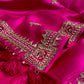 FUCHSIA PINK PURE SILK SAREE EMBELLISHED WITH GOTA PATTI WORK - Kothari Sons