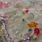 PINK NET SAREE WITH SEQUINS EMBROIDERY AND READYMADE BLOUSE