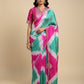 PURE SILK TIE-DYE SAREE WITH READYMDE BLOUSE EMBELLISHED WITH GOTA PATTI WORK - Kothari Sons