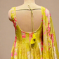 PISTA GREEN FLORAL ORGANZA SUIT