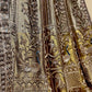 ANTIQUE GOLDEN TISSUE LEHENGA EMBELLISHED WITH SEQUINS, CUTDANA & RESHAM WORK