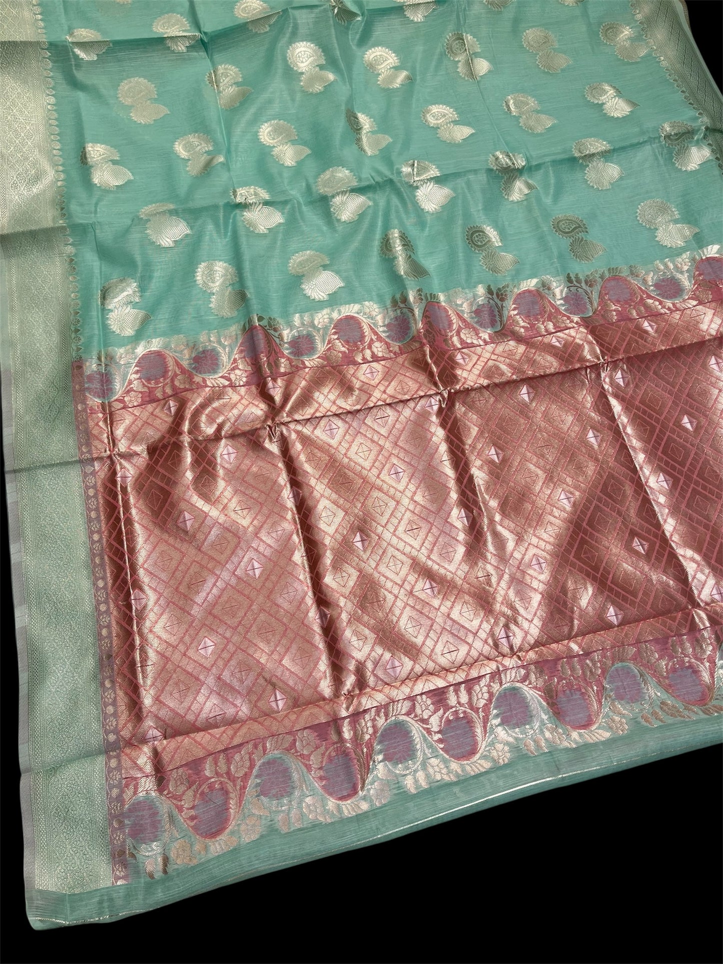 COTTON SILK GIFT SAREES WITH RESHAM WEAVES (SET OF 5)