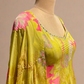 PISTA GREEN FLORAL ORGANZA SUIT